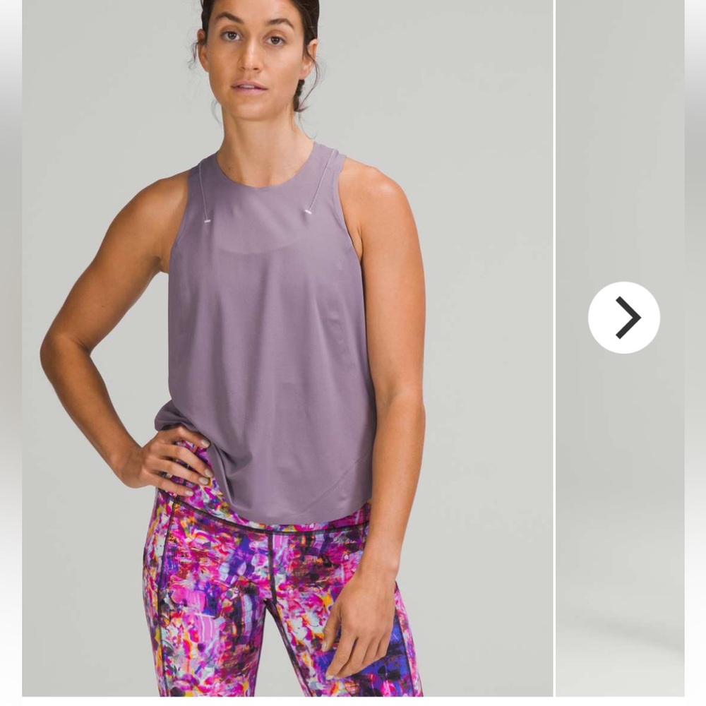 Lululemon ^ 2021 SeaWheeze Lightweight Run Kit Tank Top Dusky Lavender EUC 8 - Picture 14 of 14